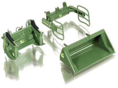 Wiking 077383 Bressel & Lade Front Loader Attachments Green
