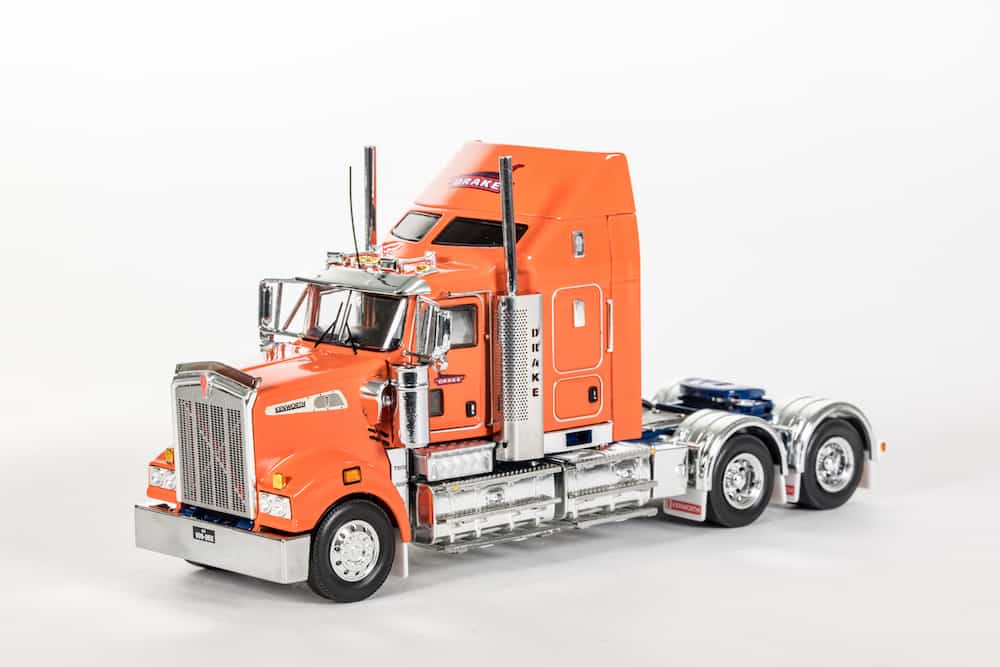 Drake Collectibles Z01560 Kenworth T909 Truck - Drake Orange / Blue ...