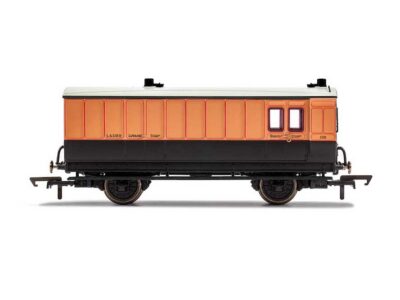 Hornby R40064 LSWR, 4 Wheel Coach, Brake Baggage.