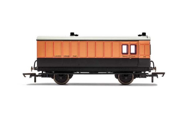 Hornby R40064 LSWR, 4 Wheel Coach, Brake Baggage.
