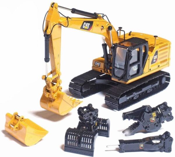 Diecast Master 85657 Caterpillar 323 Hydraulic Excavator with 4 working Tool