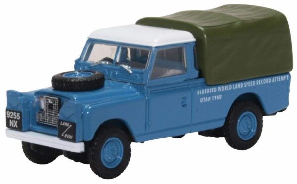 Oxford Diecast 76LAN2020 Land Rover Series II LWB Station Wagon - Donald Campbell's Bluebird World Land Speed Record Attempt