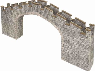 Metcalfe PN196 Castle Wall Bridge N Scale Kit